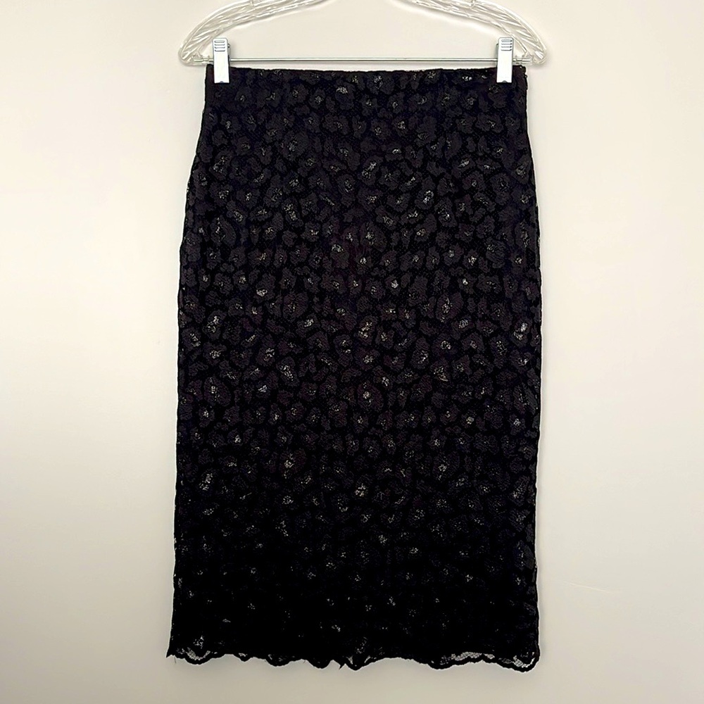 Zara Basic Lace Pencil Skirt Womens Size M